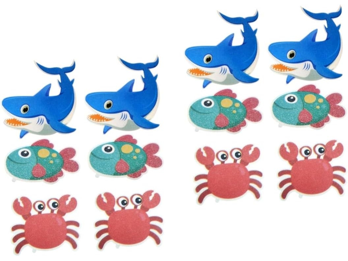 Juego de 12 pegatinas antideslizantes para baño Slowmoose