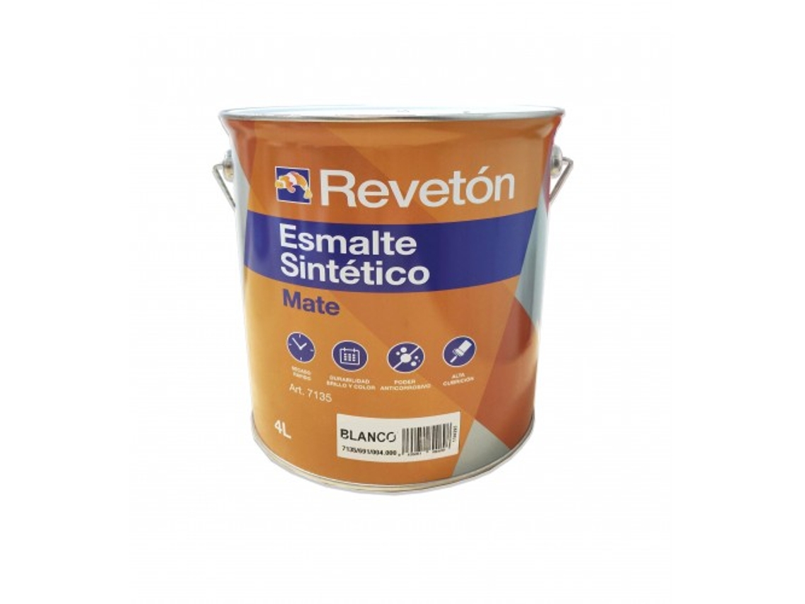 Reveton Esmalte Mate Blanco 4 Lt
