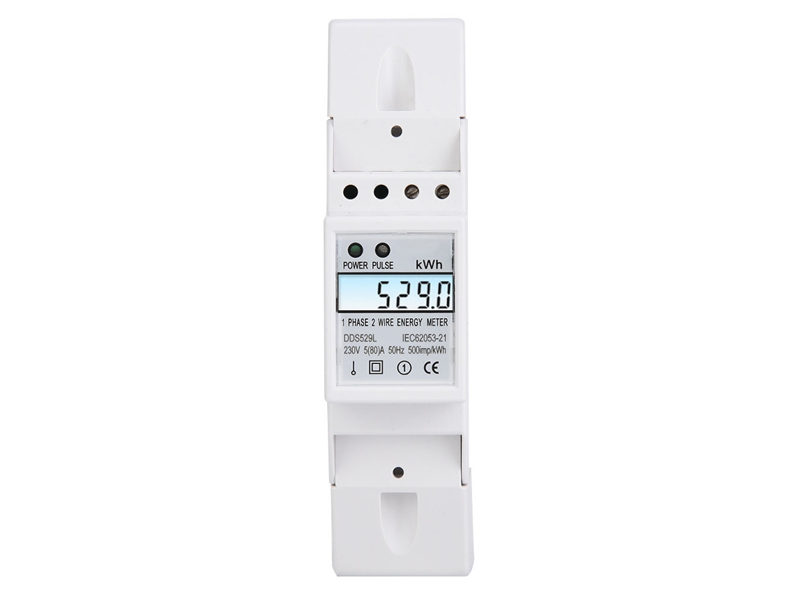 Yncm2026-medidor De Energía Monofásico Dds529l Lcd Inteligente 2p Rail Din Medidor De Potencia Digital