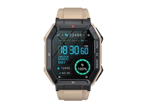 Reloj inteligente militar para reloj inteligente deportivo de 1 85 pulgadas con rastreador de ejercicios de ritmo cardíaco AUJEZON
