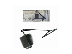 Motor Limpiaparabrisas Universal 12v Con Brazo Y Cuchilla Para Tractor Willys 01287358 7731000001 Negro