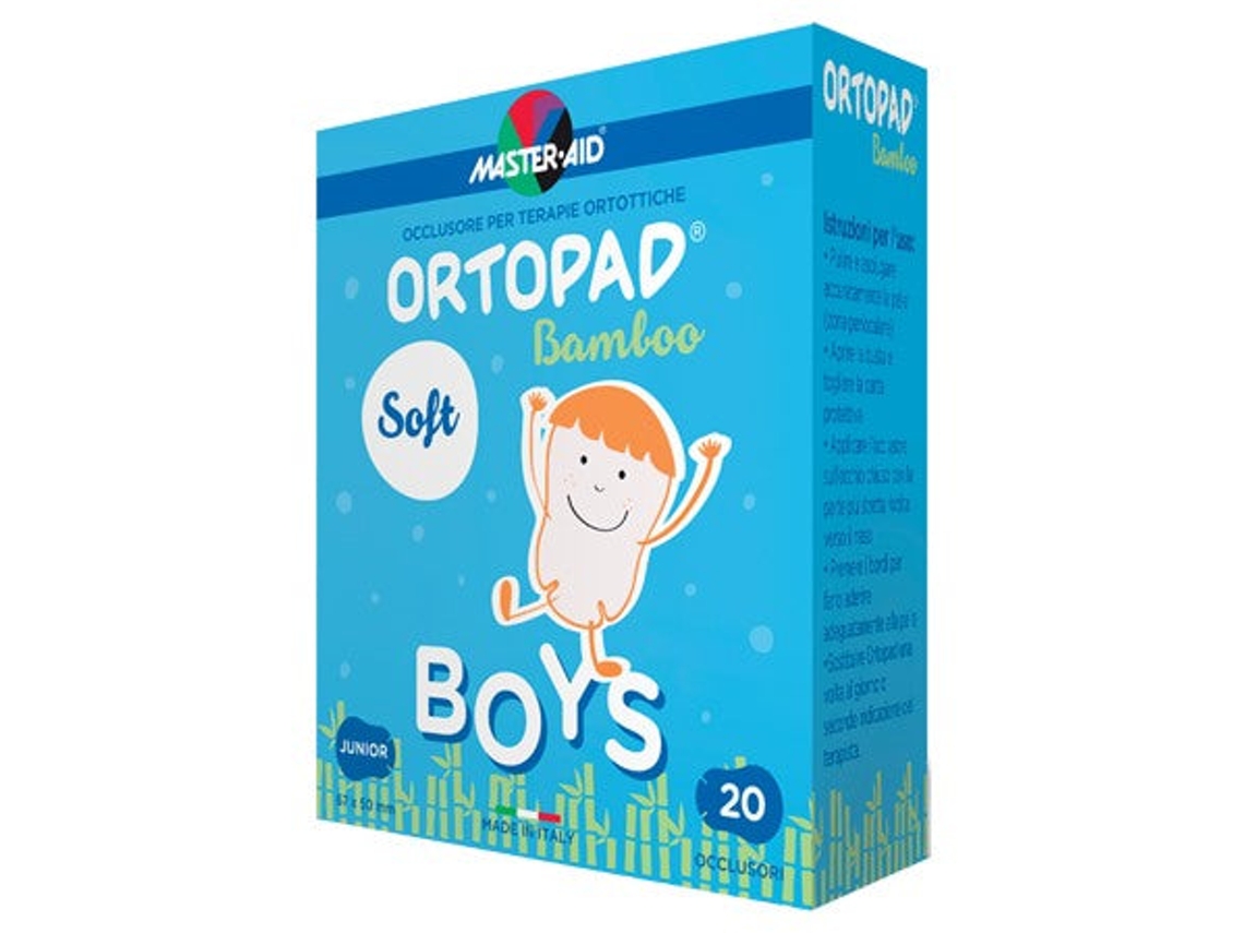 Cerotto Oculare Per Ortottica Ortopad Soft Boys Junior 20 Pezzi Master Aid