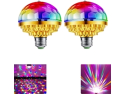 Luces de discoteca coloridas, CA 85-265 V, E26/E27, ideales para fiestas de baile en casa (paquete de 2)