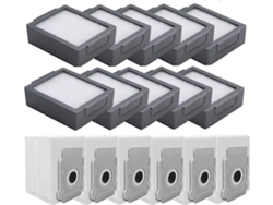 16 Pçs Aspirador De Pó Filtro Saco Para Irobot Roomba I3 I7 I7 E5 E6 Peças Reposição Acessórios GERTIZ