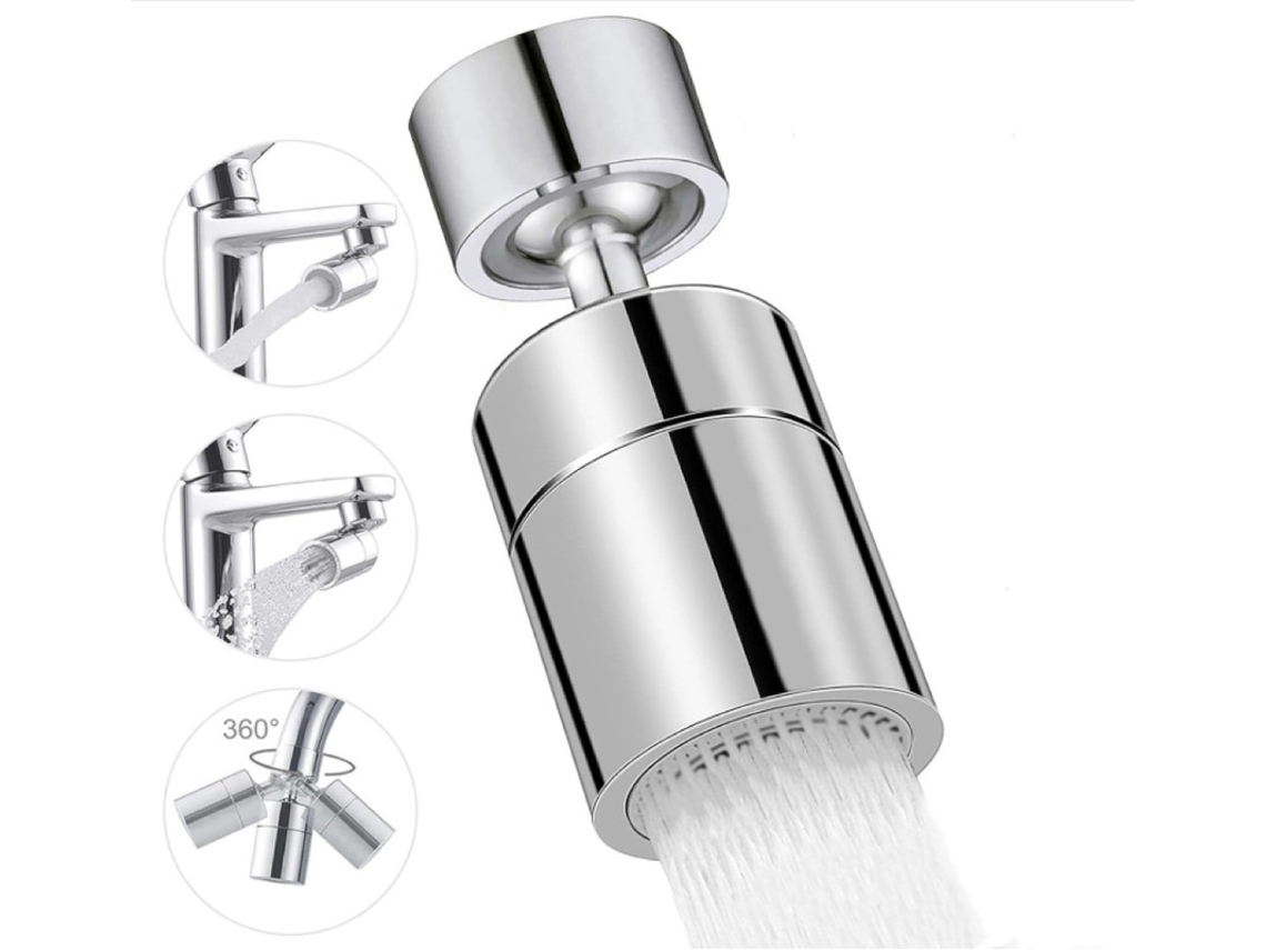 Aireador Grifo 360° Doble Chorro Ahorro Agua