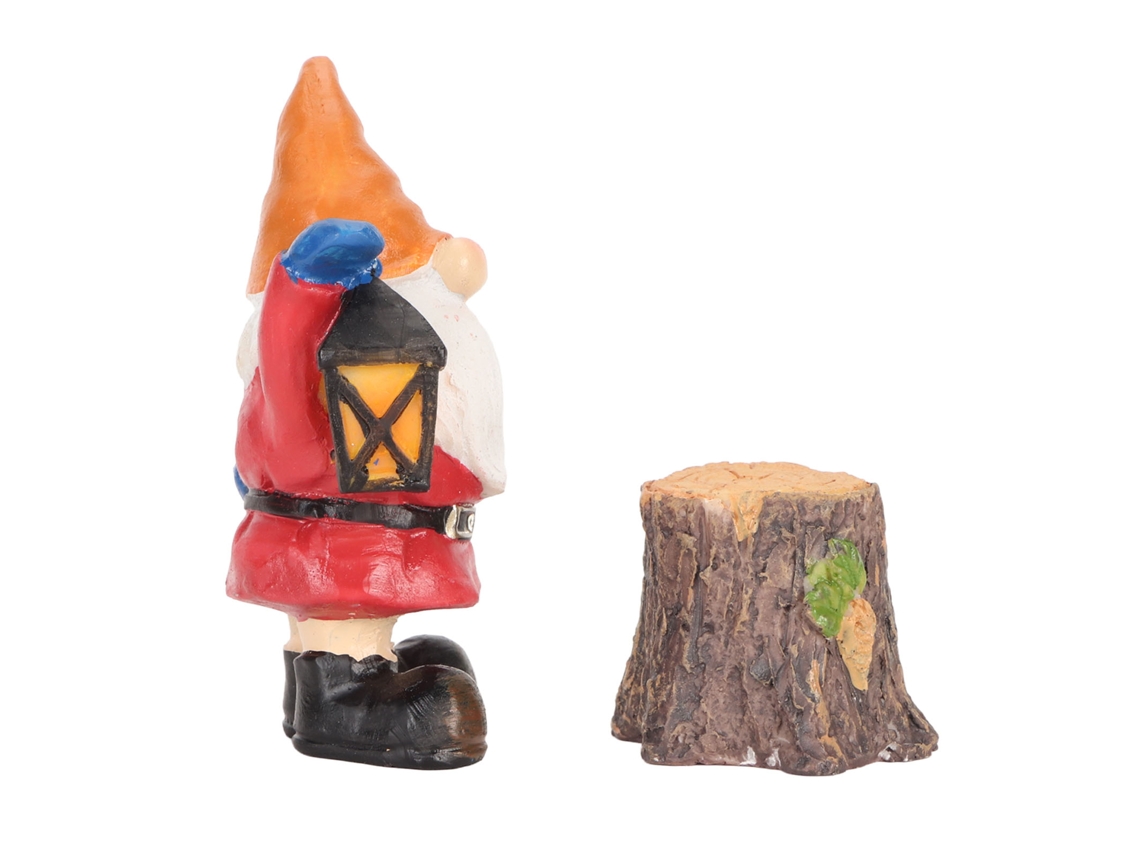 Conjunto De Estatuas De Gnomos En Miniatura Hechas De Resina Sintética Para Decoración De Jardines Interiores Y Exteriores.
