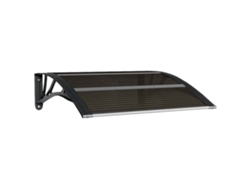 Maison Exclusive - Marquesina Para Puerta De Policarbonato Negra, 80 X 75 Cm