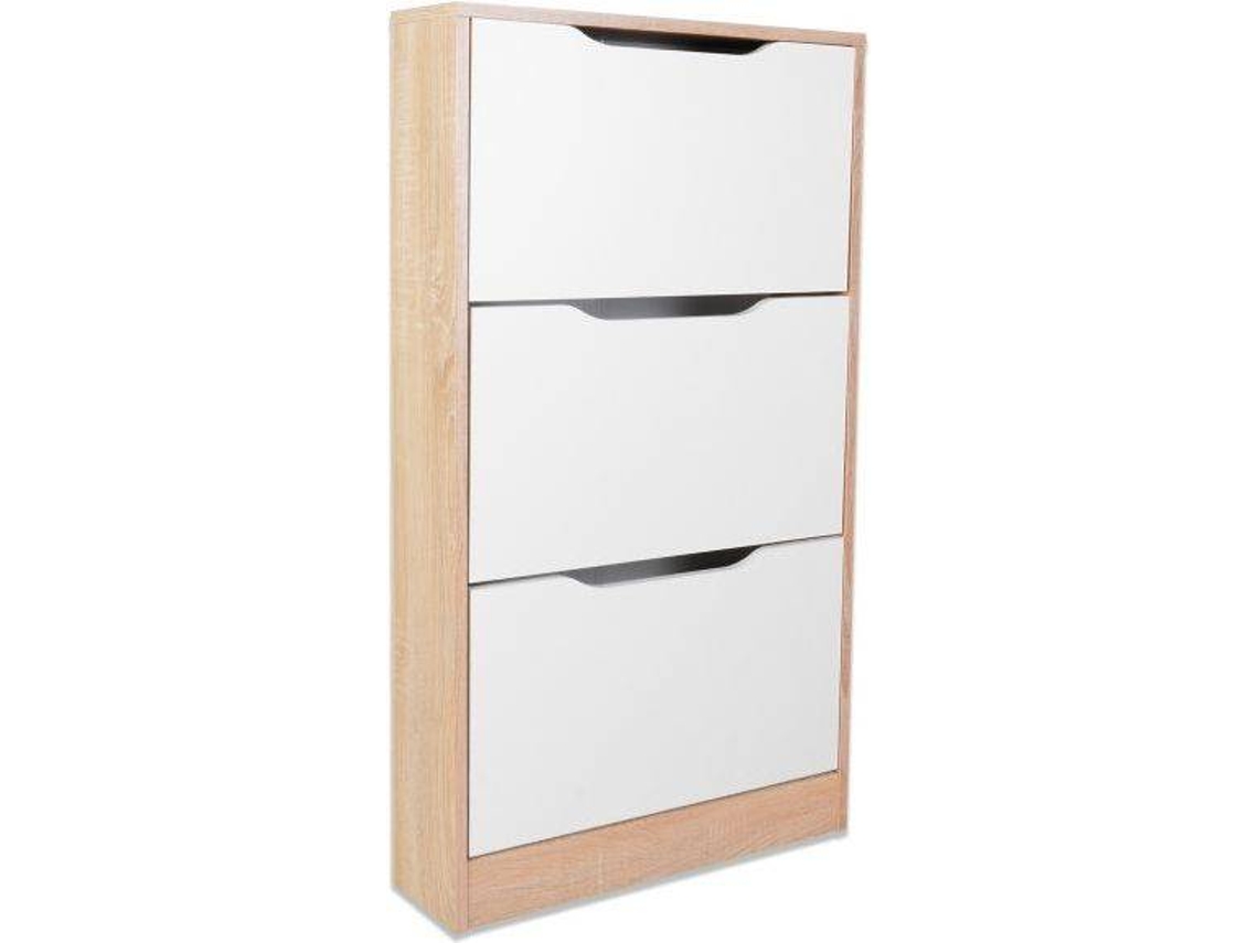 Zapatera HOMESOUTH Kamik (Blanco - Melamina - 60 x 113 x 22 cm)