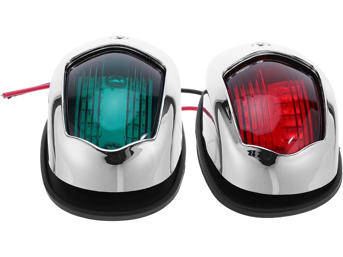 2 Luces Led Rojas De Navegación Para Barcos