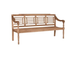 Banco Teca Tallado Natural 200x65x101cm
