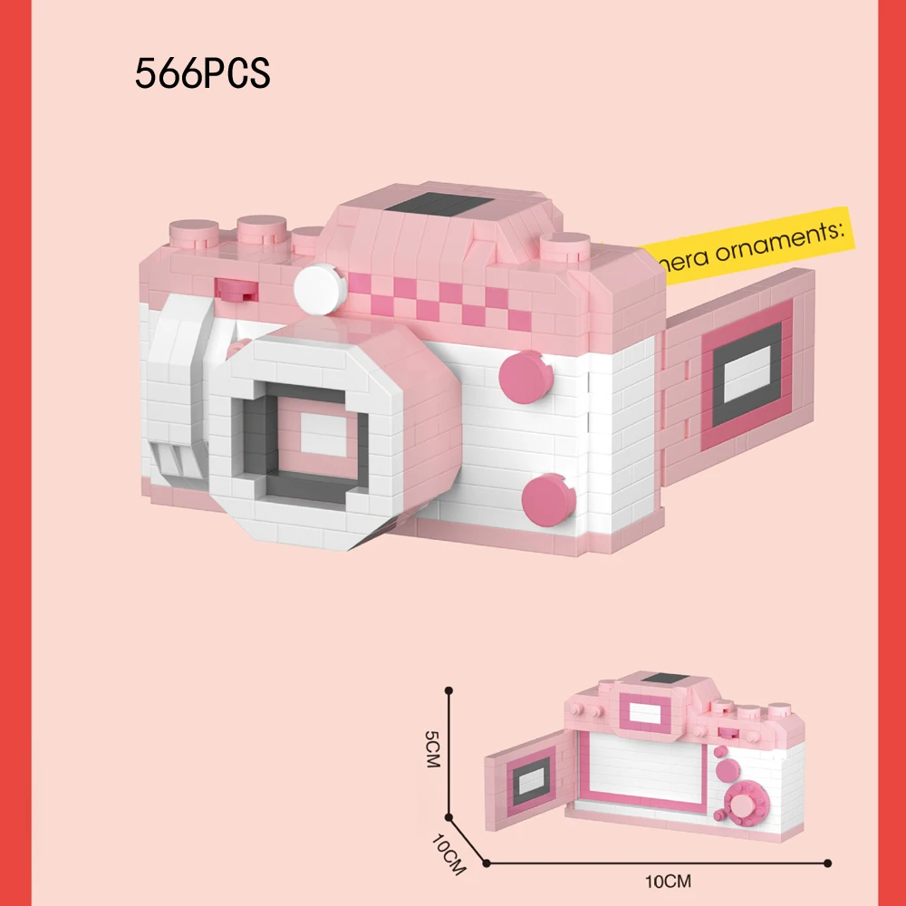 (cámara Digital) Mini Bloques De Construcción De Modelos, Bloques De Construcción De La Cámara Juguetes Educativos Nano Bloques De Construcción
