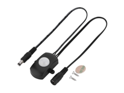 Sensor De Movimiento Infrarrojo Pir Para Tira Led 5a Dc 6-24v Mini Interruptor Automático Negro