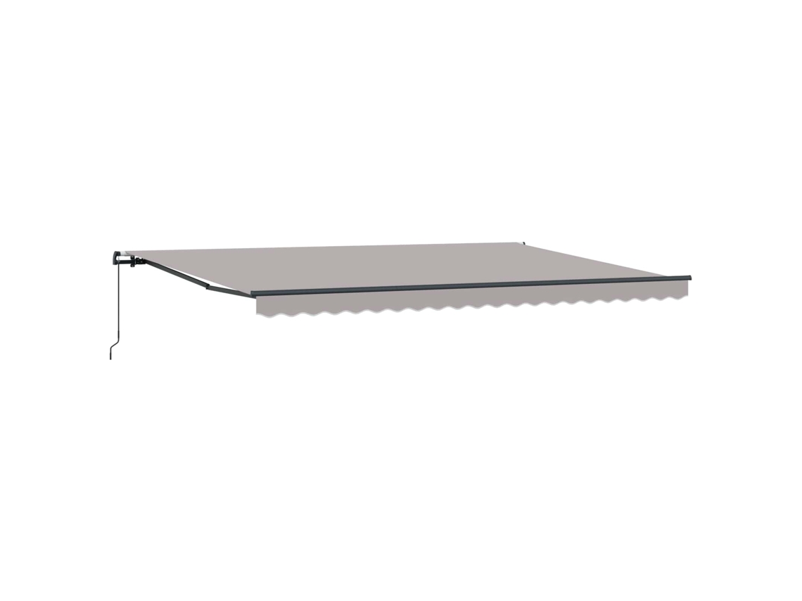 Maison Exclusive - Toldo Retráctil Gris Claro 500 X 300 Cm Poliéster Y Acero