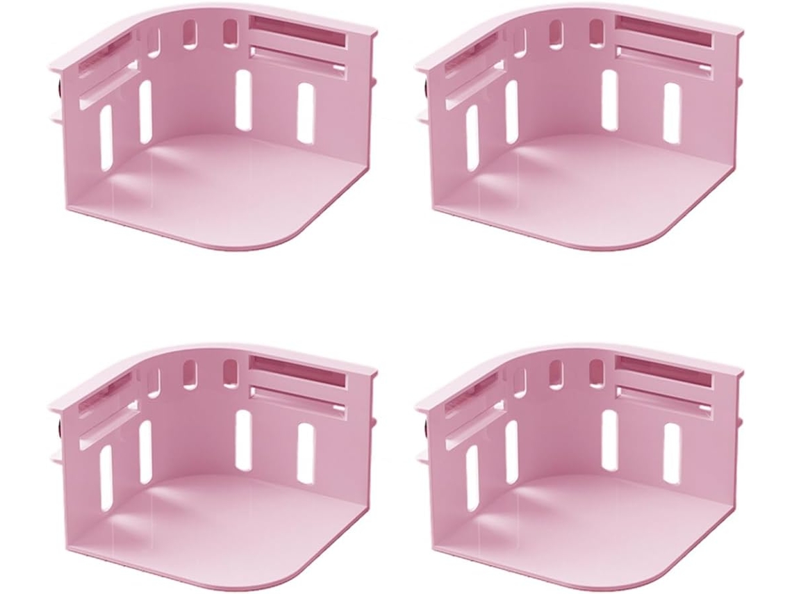 Soportes para sábanas Digitallab, sábanas ajustables para camas de todos los tamaños, paquete de 4 (rosa)