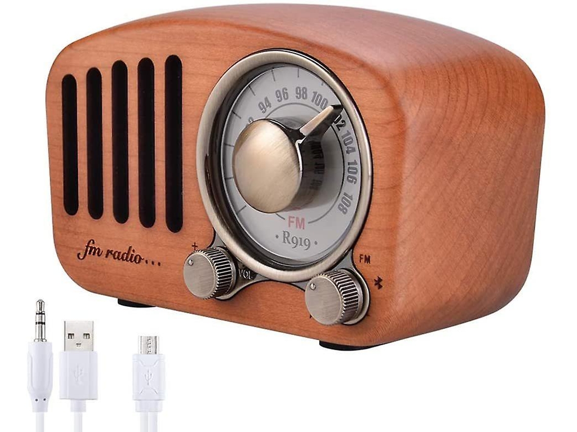 Altavoz Bluetooth YIZHOOD Marrón