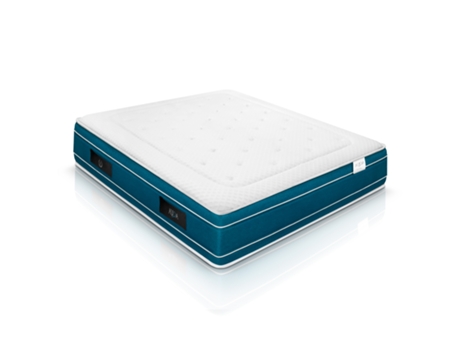 Colchón WIN REST Viscogel de muelles ensacados Aqua Camas 105x200 (Azul)