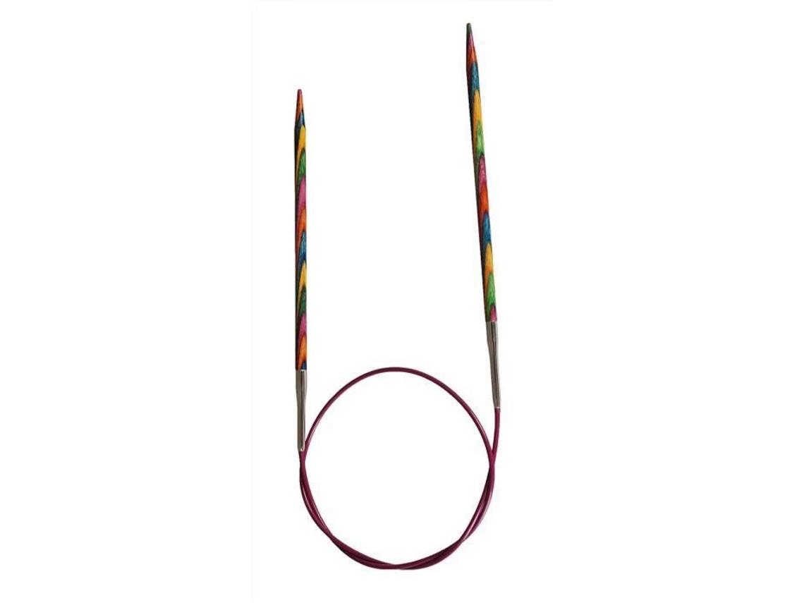 Agujas circulares fijas Knit Pro Ebony 80 cm 4 mm
