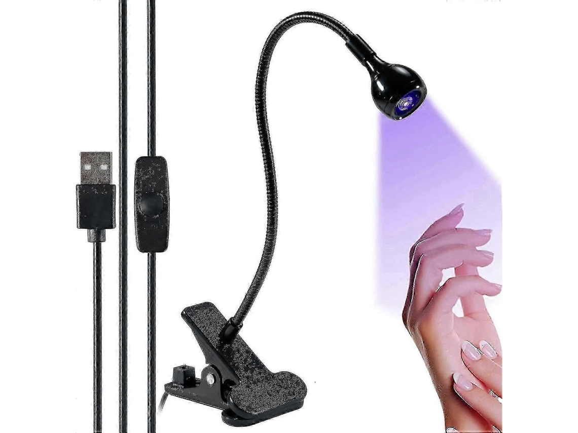 5w Lâmpada Uv, Gel Uv Led Nail Polish Lamp, Uv Led Lâmpada De Unha Secador De Luz Para Unhas Gel Polonês Com Clipe Para Ferramentas De Nail Art,