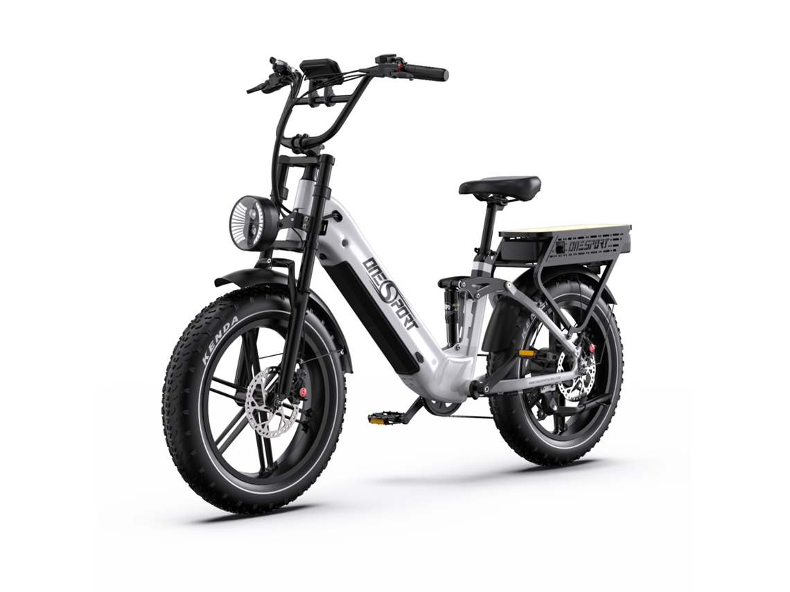 Bicicleta Eléctrica Onesport Ot08 Pro De 20 Pulgadas, 500 W, Batería Doble De 48 V Y 36 Ah, Suspensión Total, Cuadro Abierto Y Neumáticos Gruesos