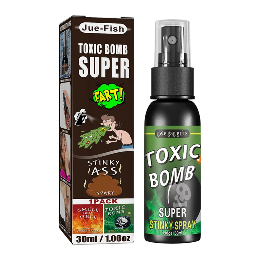 Spray de broma de 30 ml con aroma a bomba, divertido juguete de Halloween, spray no tóxico para fiestas, Viewleaf