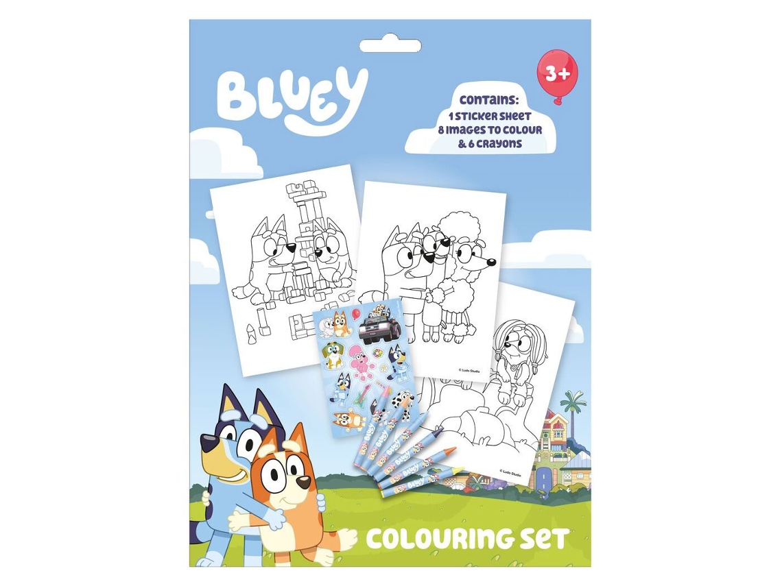 Conjunto Para Colorir Con Notebook Bluey 48206877