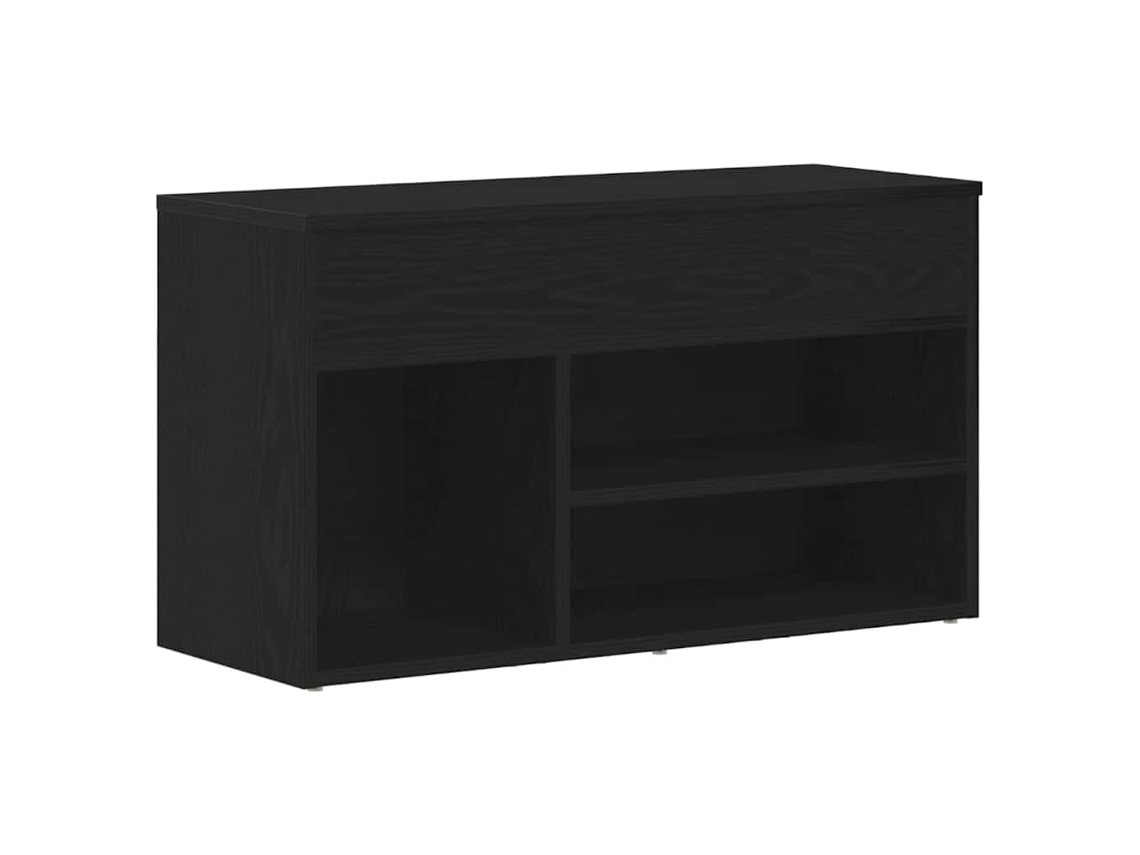 Banco zapatero de roble negro 80 x 30 x 45 cm EXCLUSIVO DE LA CASA