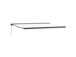 Maison Exclusive - Toldo Retráctil Blanco 500 X 300 X 165 Cm Tela Y Metal