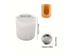 Molde de silicona para porta incienso cilíndrico Vayotoy