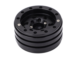 4pcs Llanta Beadlock Rc 1.9 Pulgadas 12mm Hex Aluminio Cnc Para 1/10 Crawler Negro
