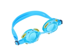 Gafas de natación azules impermeables con tapones para los oídos para niños