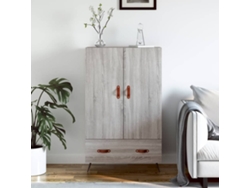 Aparador Alto Madera De Ingeniería Gris Sonoma 69,5x31x115 Cm