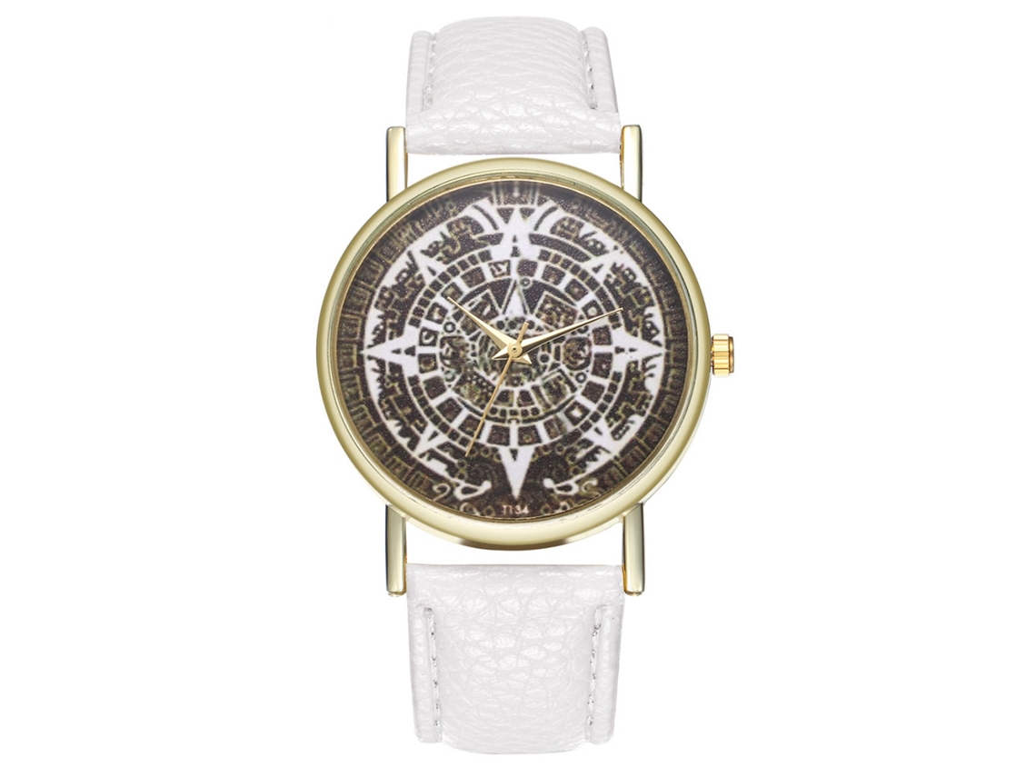 Reloj De Pulsera Analógico De Cuarzo Con Correa De Poliuretano, Estilo Moderno (blanco)