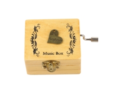 Caja de música manual de madera Baok con sonido relajante y diseño exclusivo para niñas y niños - Juguete musical