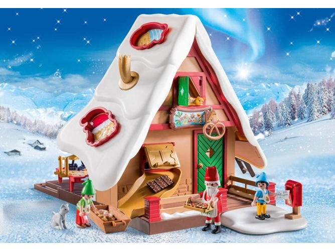 PLAYMOBIL Christmas: Panadería de Navidad - 9493 (Edad Mínima: 4 - 128 Piezas)