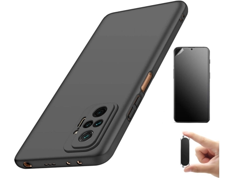 Kit Carcasa, Protector y Soporte Xiaomi Redmi Note 10 Pro Ultimatte Turtleshell Rosa