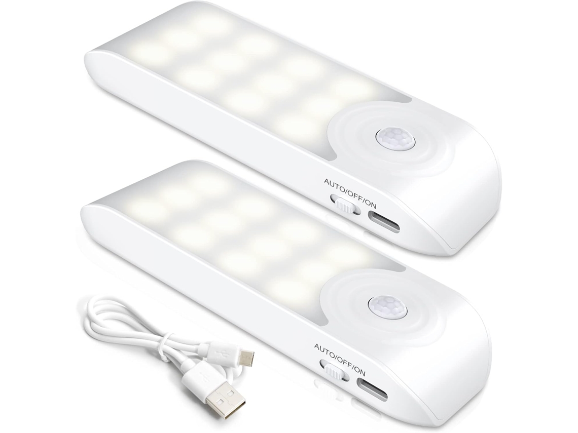 Luz 3 Modos 120 Led Recargable Usb C Adhesivo Magnético P Roupeiro Escada