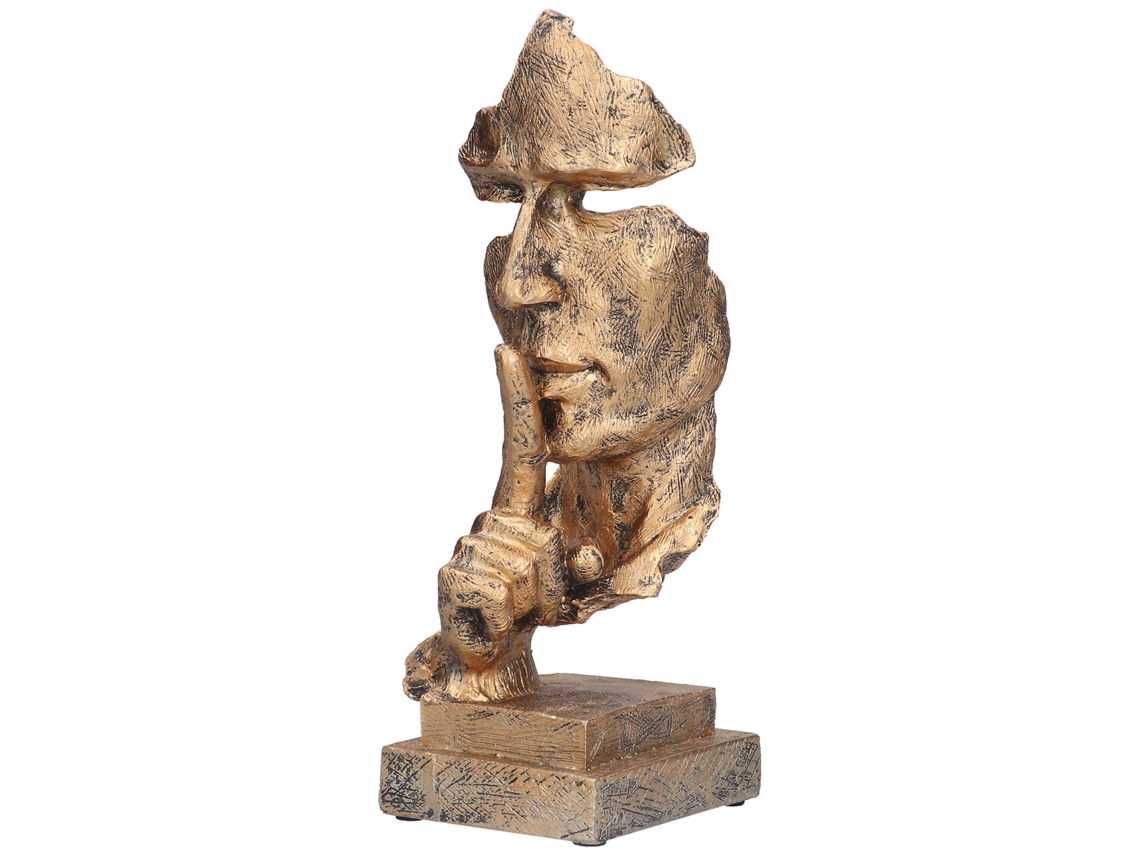Estatua del Pensador Dorado, hermosa decoración BL547