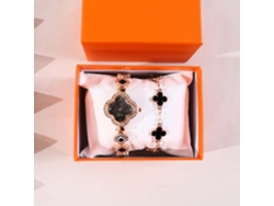 Set de regalo para mujer con reloj de pulsera de malla y caja naranja SPQMENT