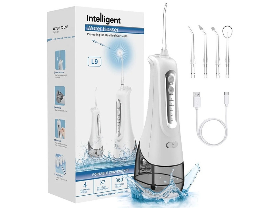 Irrigador bucal portátil Yizhood L9 blanco