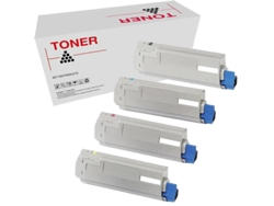 Pack 4 Tóners Compatibles Es5460/Es2232/Es2632 Oki Executive 43865732 43865731 43865730 43865729
