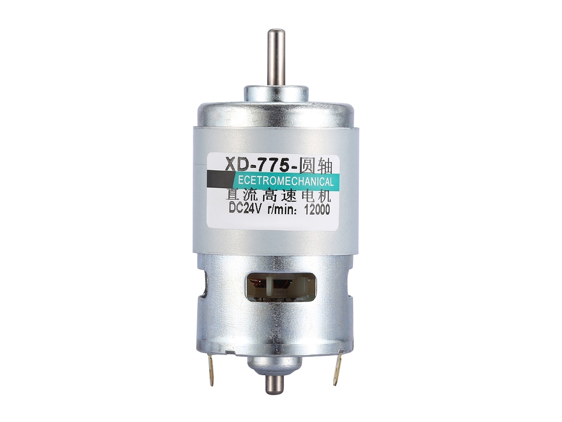 Motor de CC de alta velocidad 775, 30 W, 24 V, 12000 rpm, con rodamientos de bolas, bajo nivel de ruido y alto par motor.