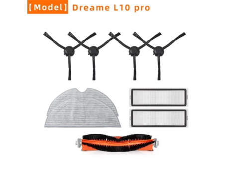 Para Dreame L10 Pro accesorios para aspiradoras Robot de barrido cepillo principal Cepillo Lateral fregonas paños filtros repuestos