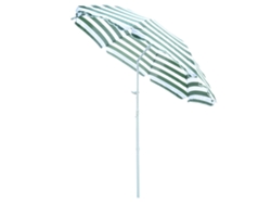 VPMKP - Sombrilla octogonal inclinable Outsunny Ø180 cm poliéster UV mástil desmontable verde/blanco