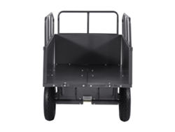 Remolque De Jardín Utilitario Succebuy 169 X 76 X 78 Cm, Capacidad De 272,16 Kg, Color Negro
