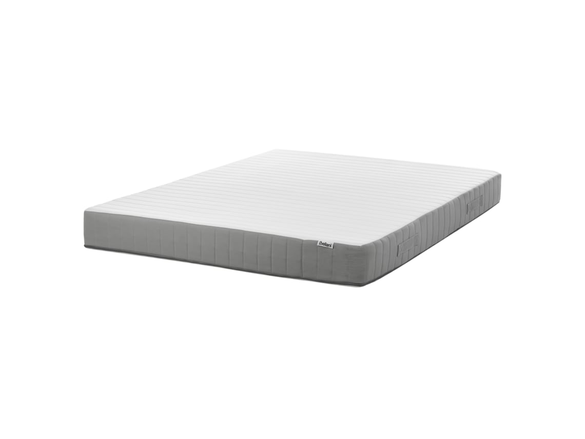 Colchón de 7 zonas con relleno de espuma viscoelástica BELIANI Fluffy de Muelles ensacados Blanco 160x200x20