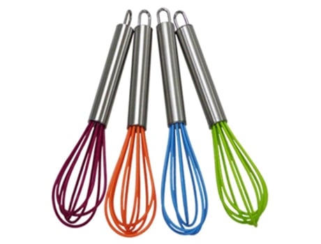 Batidor inoxidable silicona 30 cm