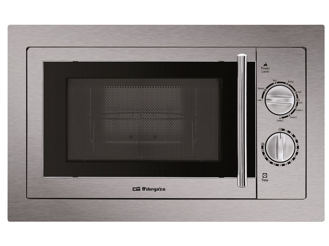 Microondas Integrable ORBEGOZO MIG 2033 (20 L - Con grill - Inox)