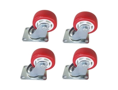Ruedas Giratorias Rueda Loca 3' 76Mm Juego De 4 Muebles Plataformas Mesas COSHANO