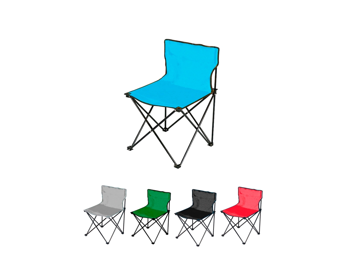 Jardin202 - Silla Plegable De Camping Ligera Sin Reposabrazo | Silla De Exterior Ideal Para Acampada, Picnic O Pesca Azul |  (azul)