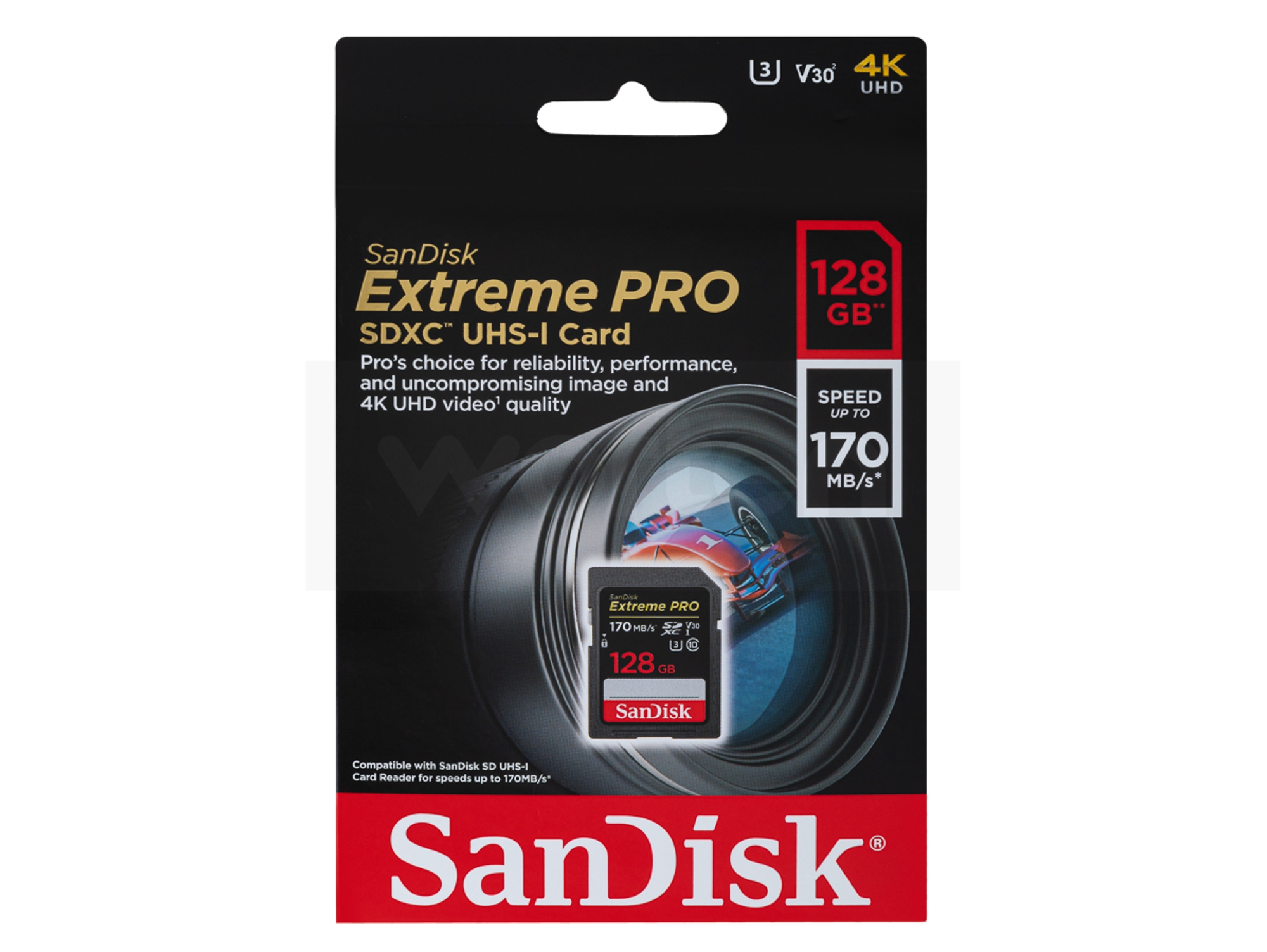 Tarjeta de Memoria SDXC SANDISK Extreme Pro (128 GB - 170 MB/s - Class10)
